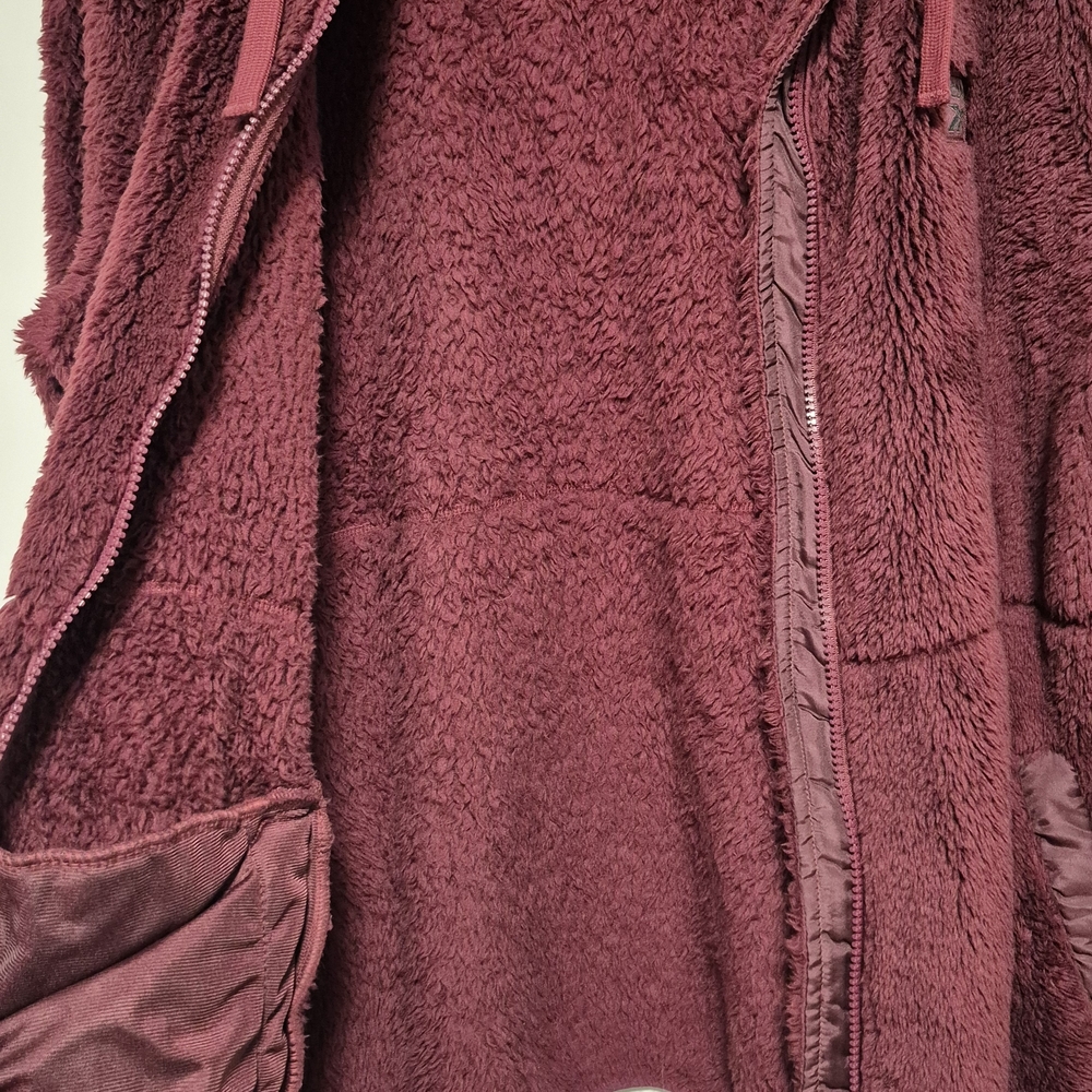 Reebok Plush Burgundy Zip-Up Hoodie - Picture 3 of 6